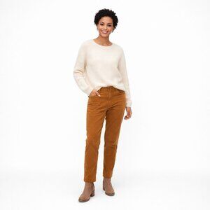 Talbots Camel Size 10 Corduroy Straight Leg Pants Cotton Blend